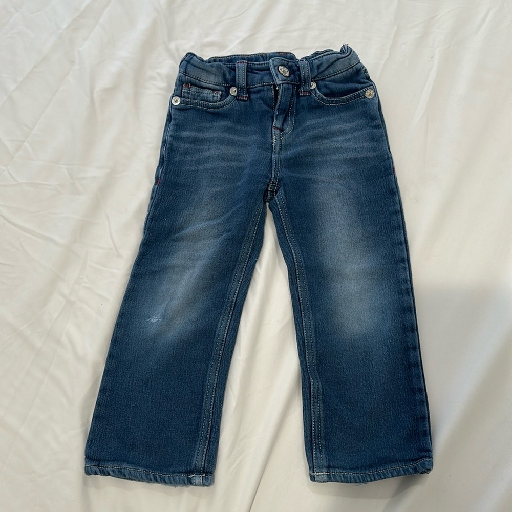 True religion straight leg 3T snap button jeans